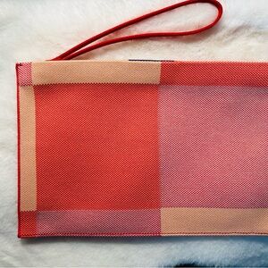 Rothy’s PEACH MADRAS *rare* Essential Pouch